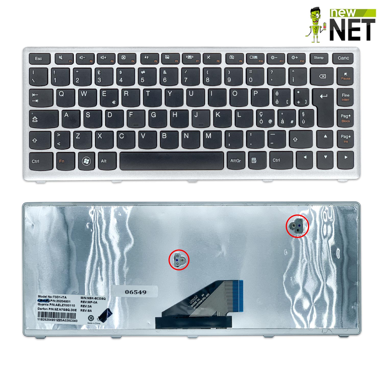 Tastiera per Lenovo Ideapad U310