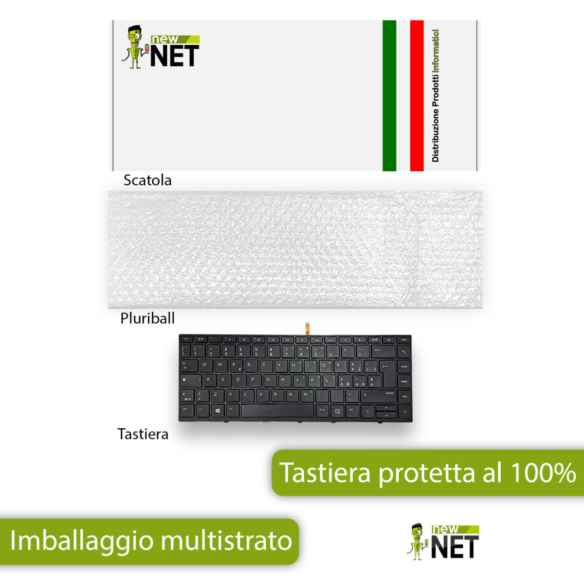 Tastiera retroilluminata per HP ProBook 430 G5, 440 G5 con frame nero - immagine 6
