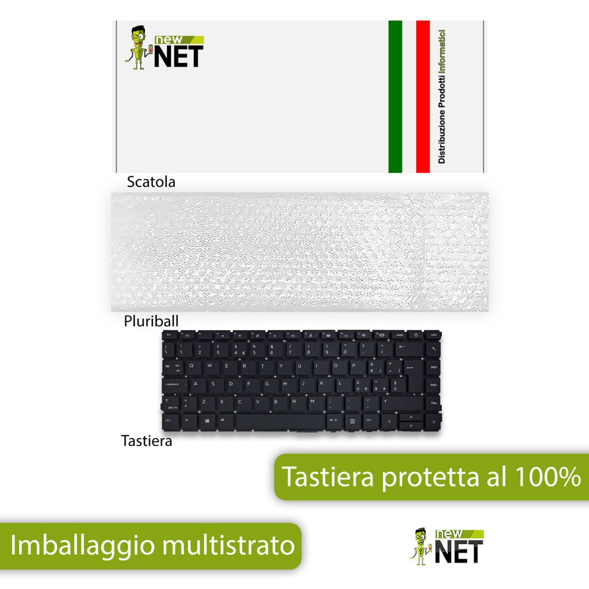 Tastiera per HP ProBook 440 G8, 440 G9 - senza frame, retroilluminata - immagine 6