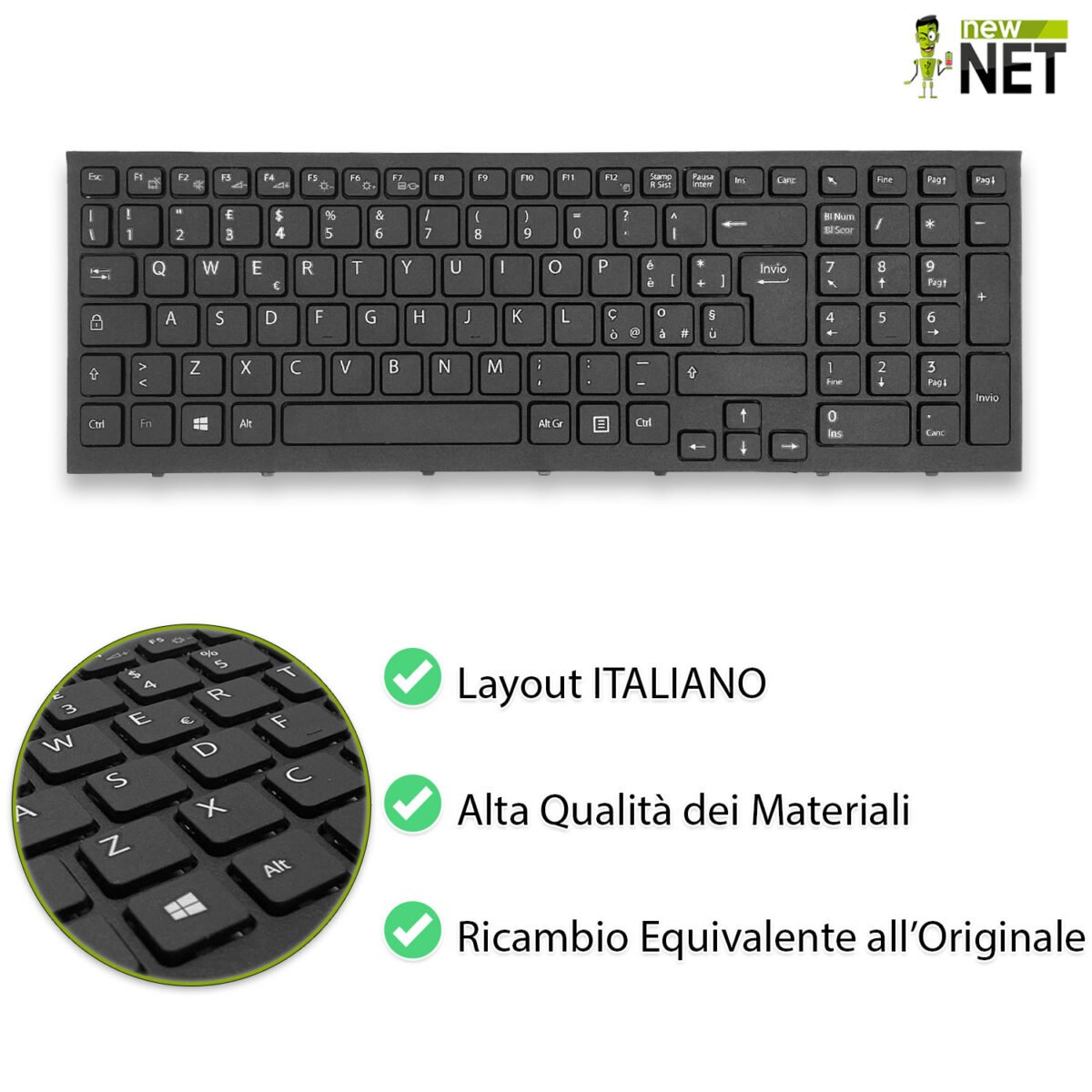 Tastiera per Sony VAIO serie VPC-EH - immagine 4