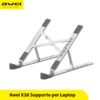Awei X26 supporto per Laptop in alluminio, leggero, regolabile, pieghevole e portatile