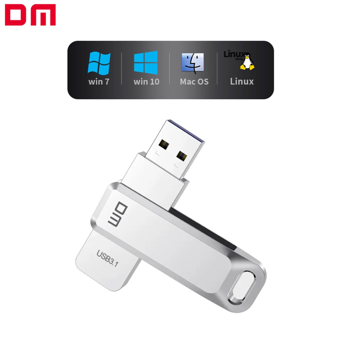 Pen Drive, Flash Disk, Chiavetta USB 3.1 - 128 GB - Silver - immagine 4