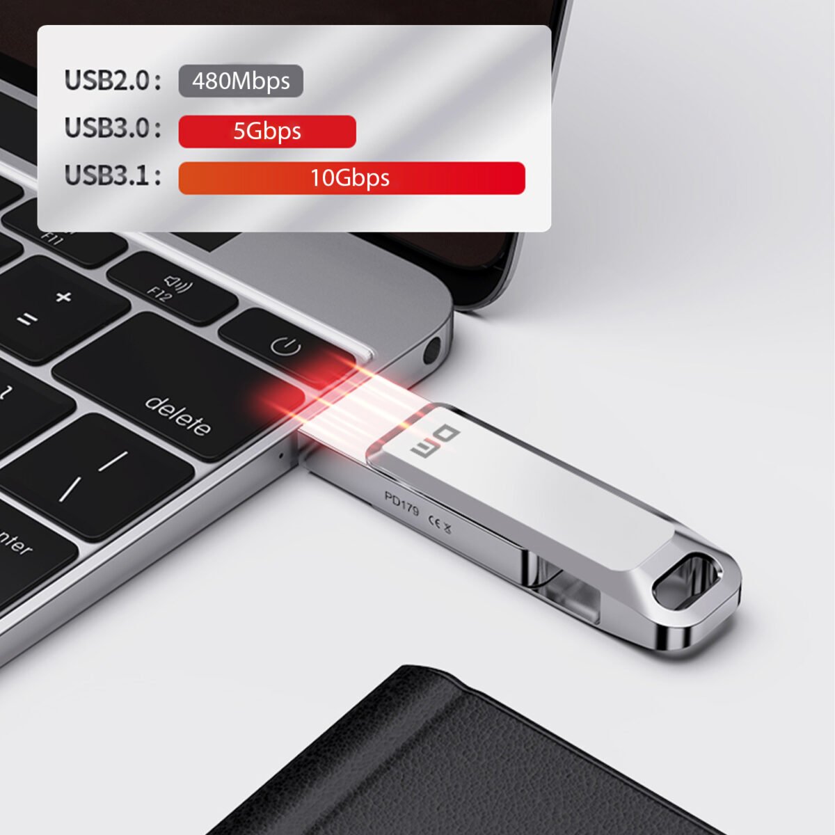 Pen Drive, Flash Disk, Chiavetta USB 3.1 - 128 GB - Silver - immagine 6