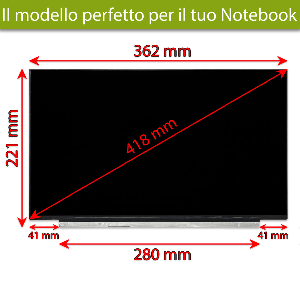 Display N161HMA-GAK Rev.C1 LCD IPS 16.1 pollici, 40 Pin eDP, 1920x1080 FHD, 144Hz - immagine 2
