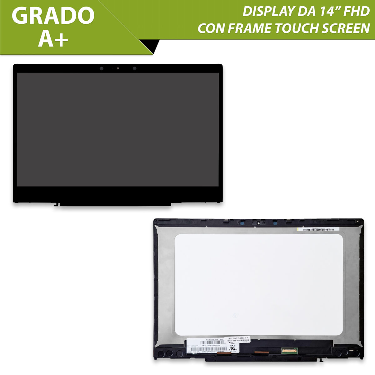 Display LCD TN con Frame touchscreen per HP Pavilion x360 14-cd, 14-dd, 14T-cd, 14.0″ pollici, 30 Pin eDP, 1920x1080 FHD - immagine 5