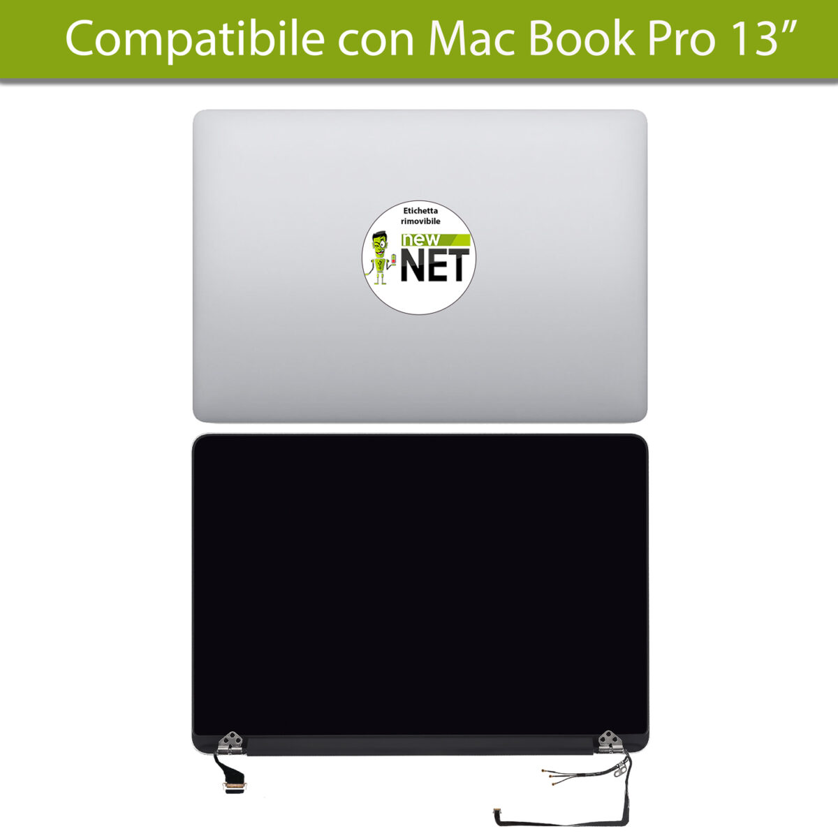 Display A1502 compatibile per Apple MacBook Pro Retina 13″, anno 2015, Silver (Argento) - immagine 4