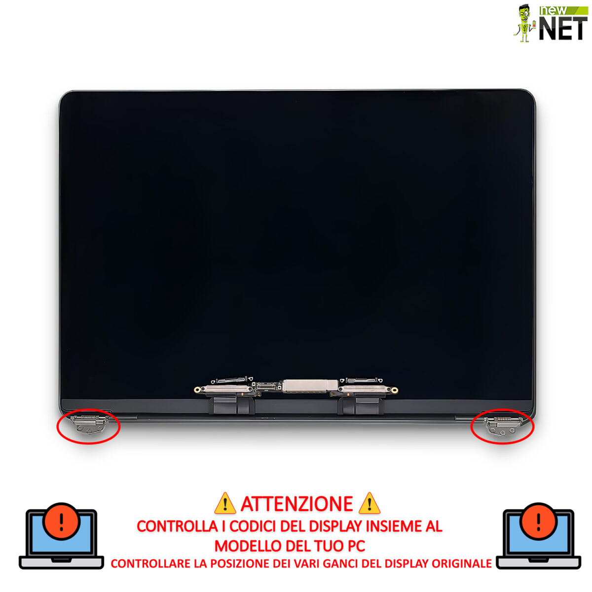 Display model A2251 compatibile per Apple MacBook Pro 13" anno 2020 Space Gray - immagine 5