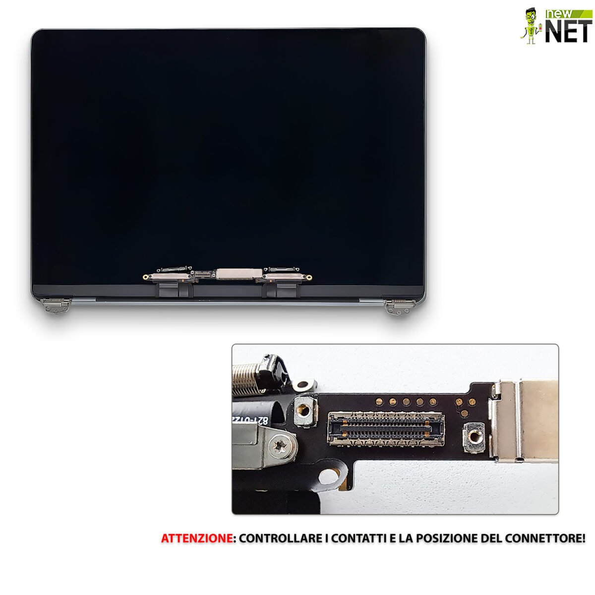 Display compatibile con Apple MacBook Pro 13" model A2338 anno 2020, Colore Silver / Argento - immagine 5