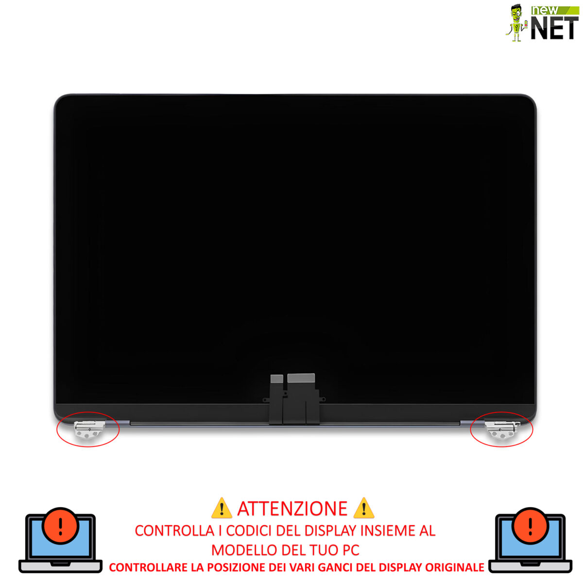 Display compatibile per Apple MacBook Air 13" model A2681 2022, Space Gray (Grigio Siderale) - immagine 4