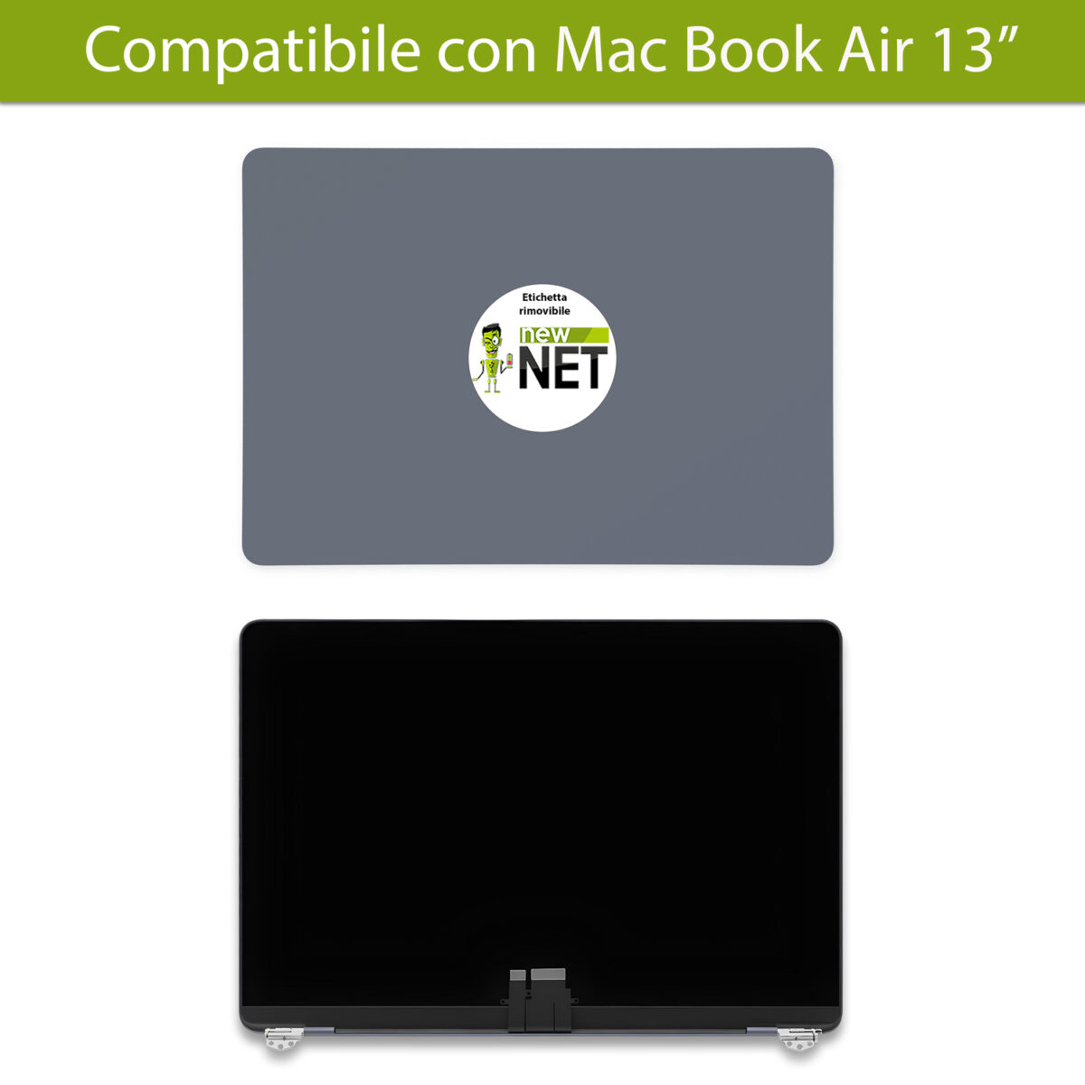 Display compatibile per Apple MacBook Air 13" model A2681 2022, Space Gray (Grigio Siderale) - immagine 6