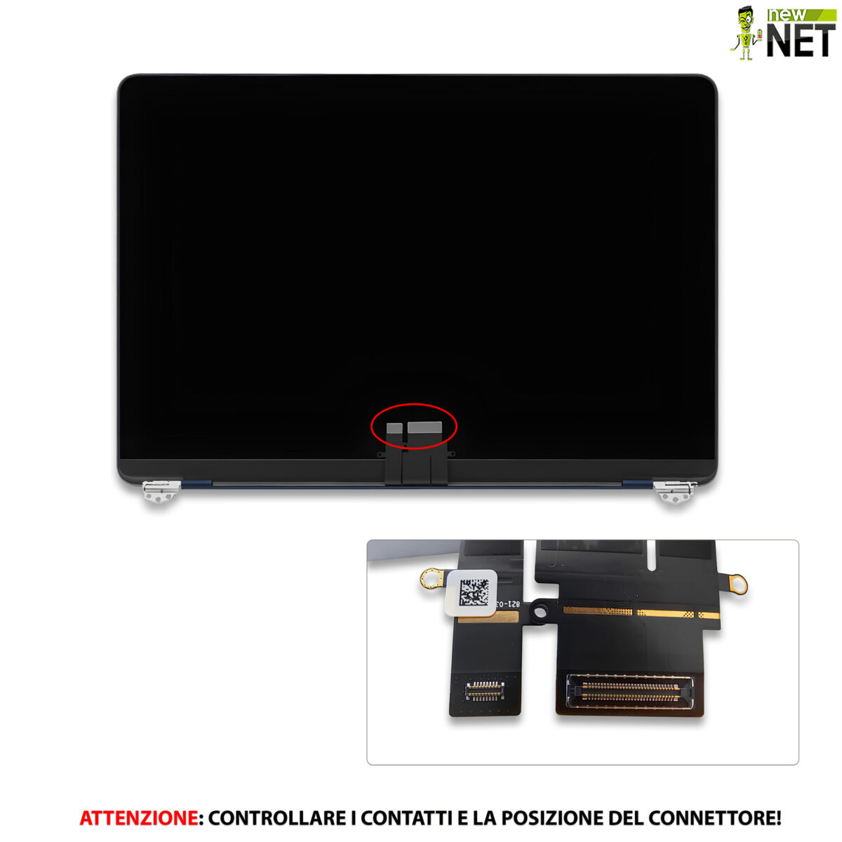 Display compatibile per Apple MacBook Air 13" model A2681 2022, Midnight (Mezzanotte) - immagine 3