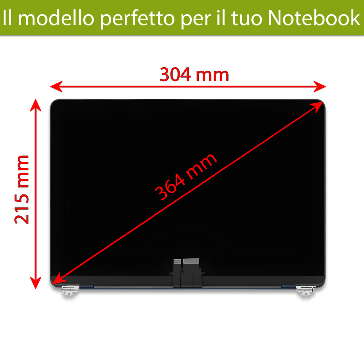 Display compatibile per Apple MacBook Air 13" model A2681 2022, Midnight (Mezzanotte) - immagine 2