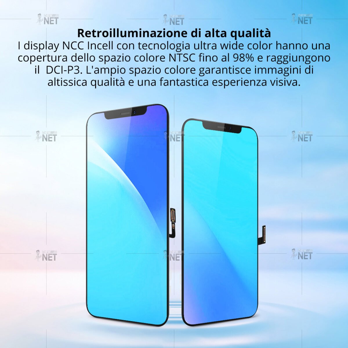 Display LCD Touch NCC per Apple iPhone 12, iPhone 12 Pro IN-CELL - immagine 2