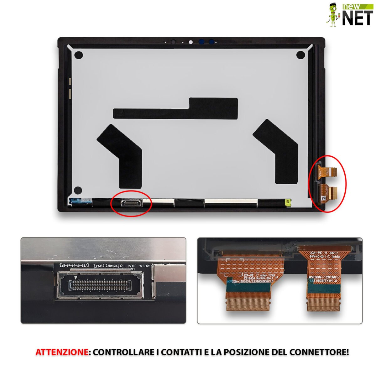 Display touchscreen per Microsoft Surface Pro 7 [ 2736 x 1824 / 12,3 Pollici ] - immagine 5
