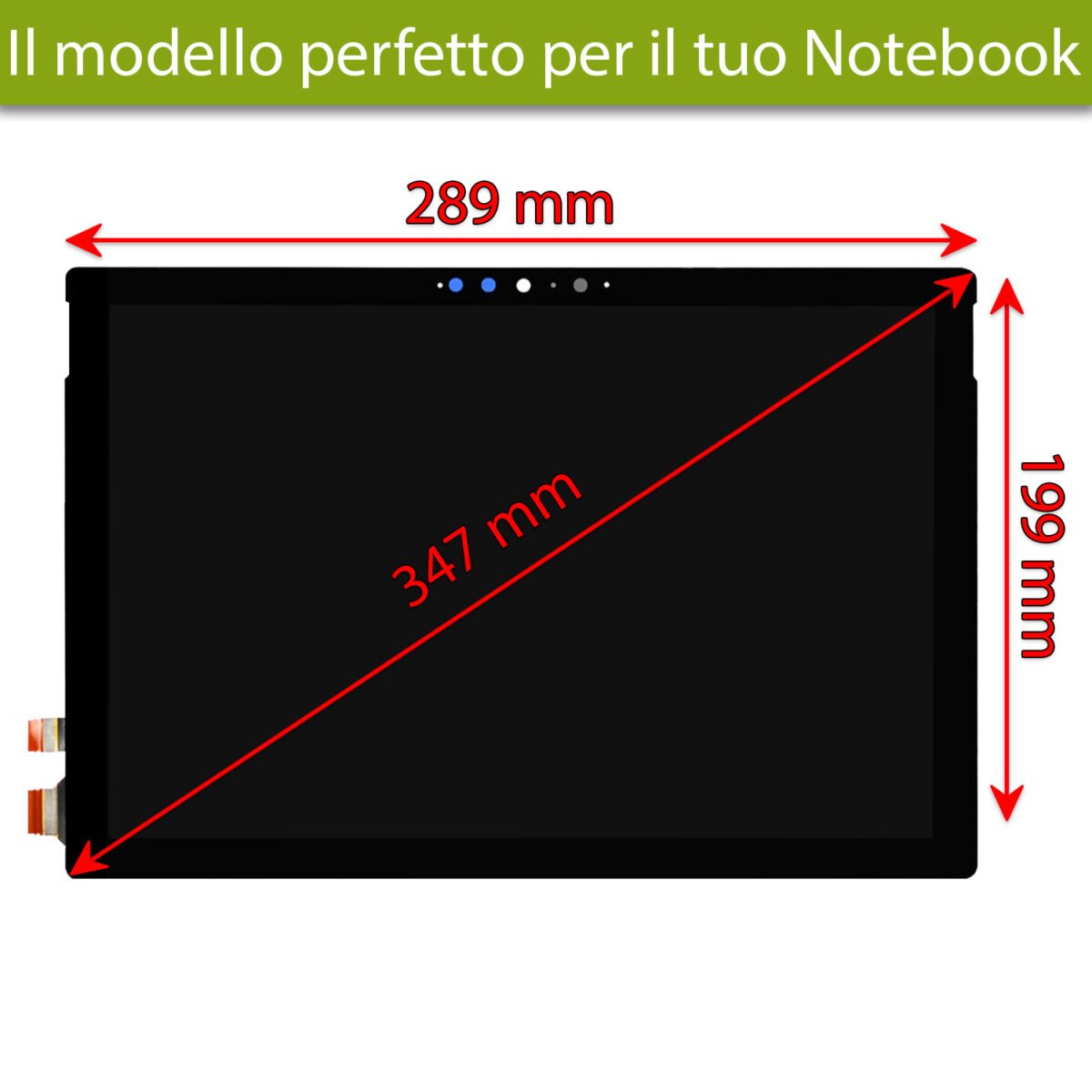 Display touchscreen per Microsoft Surface Pro 7 [ 2736 x 1824 / 12,3 Pollici ] - immagine 2