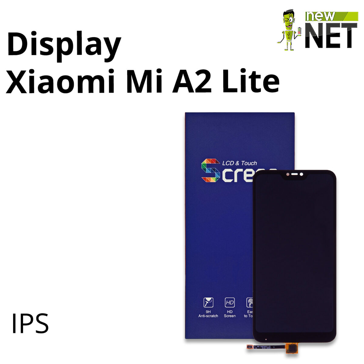 Display compatibile per Xiaomi Mi A2 Lite M1805D1SG LCD IPS, Touch Screen, No Frame