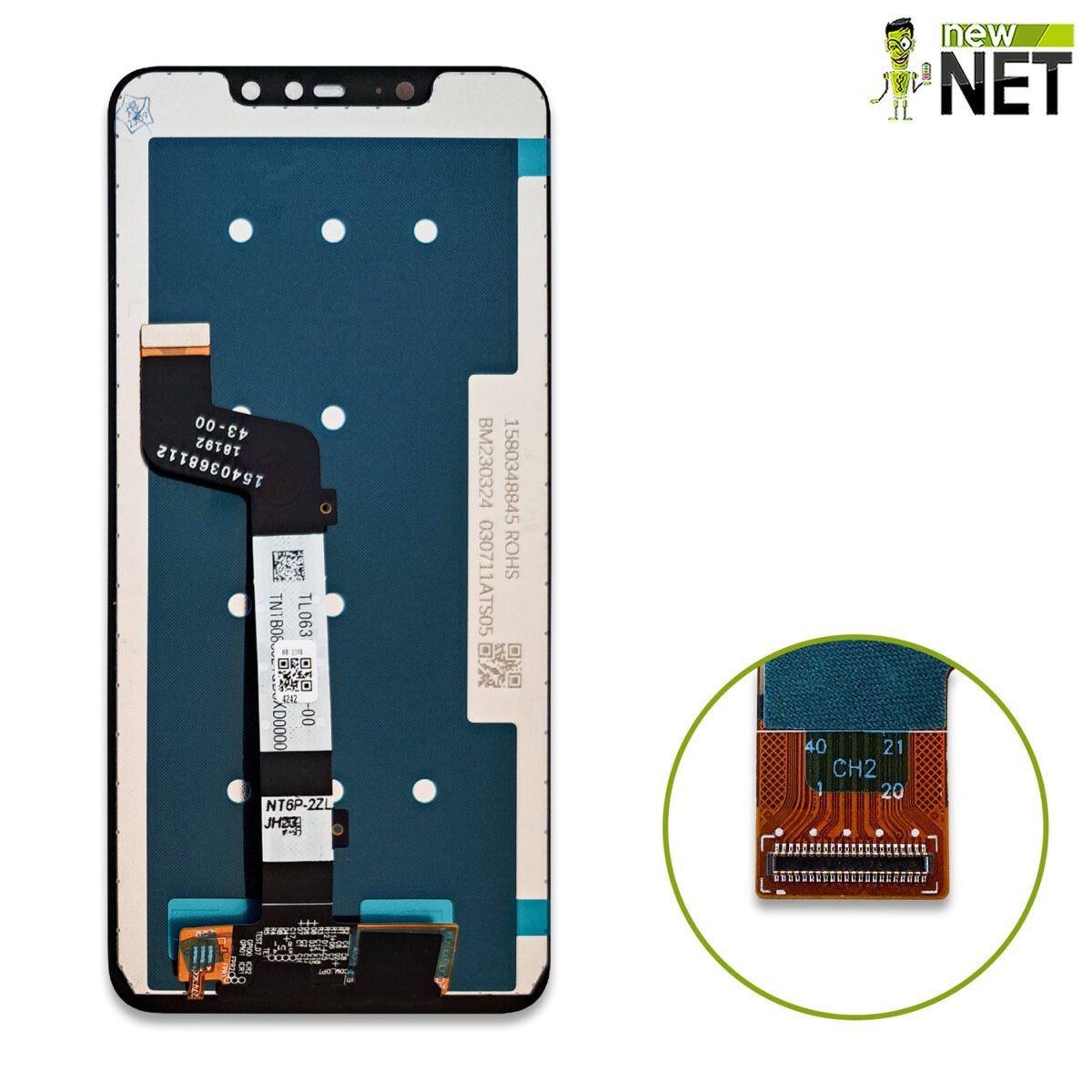 Display compatibile per Xiaomi Redmi Note 6 Pro M1806E7TG LCD IPS, Touch Screen, No Frame - immagine 2