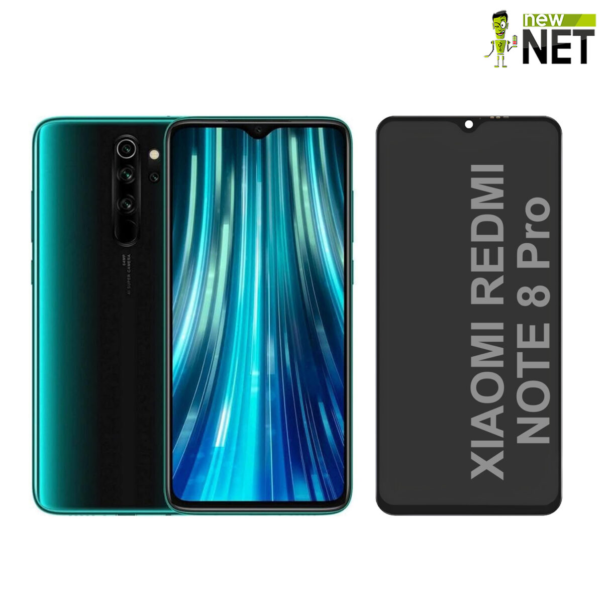 Display compatibile per Xiaomi Redmi Note 8 Pro 2015105 LCD IPS, Touch Screen, No Frame - immagine 6