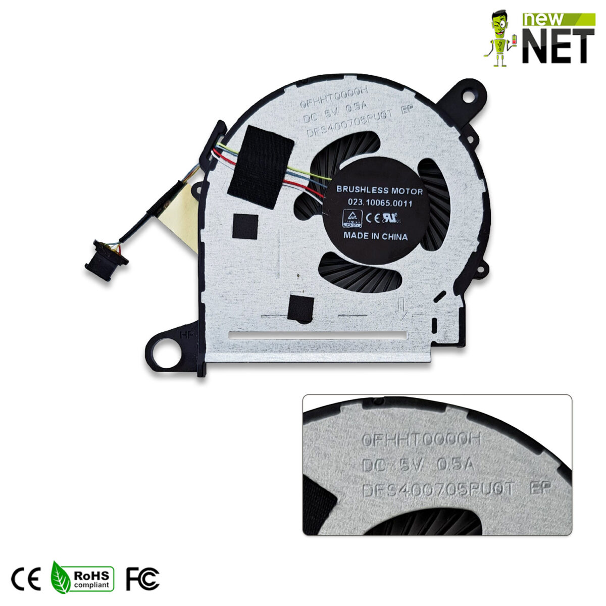 Ventola CPU fan 855966-001 per notebook HP x360, OMEN, 4 Pin - immagine 3