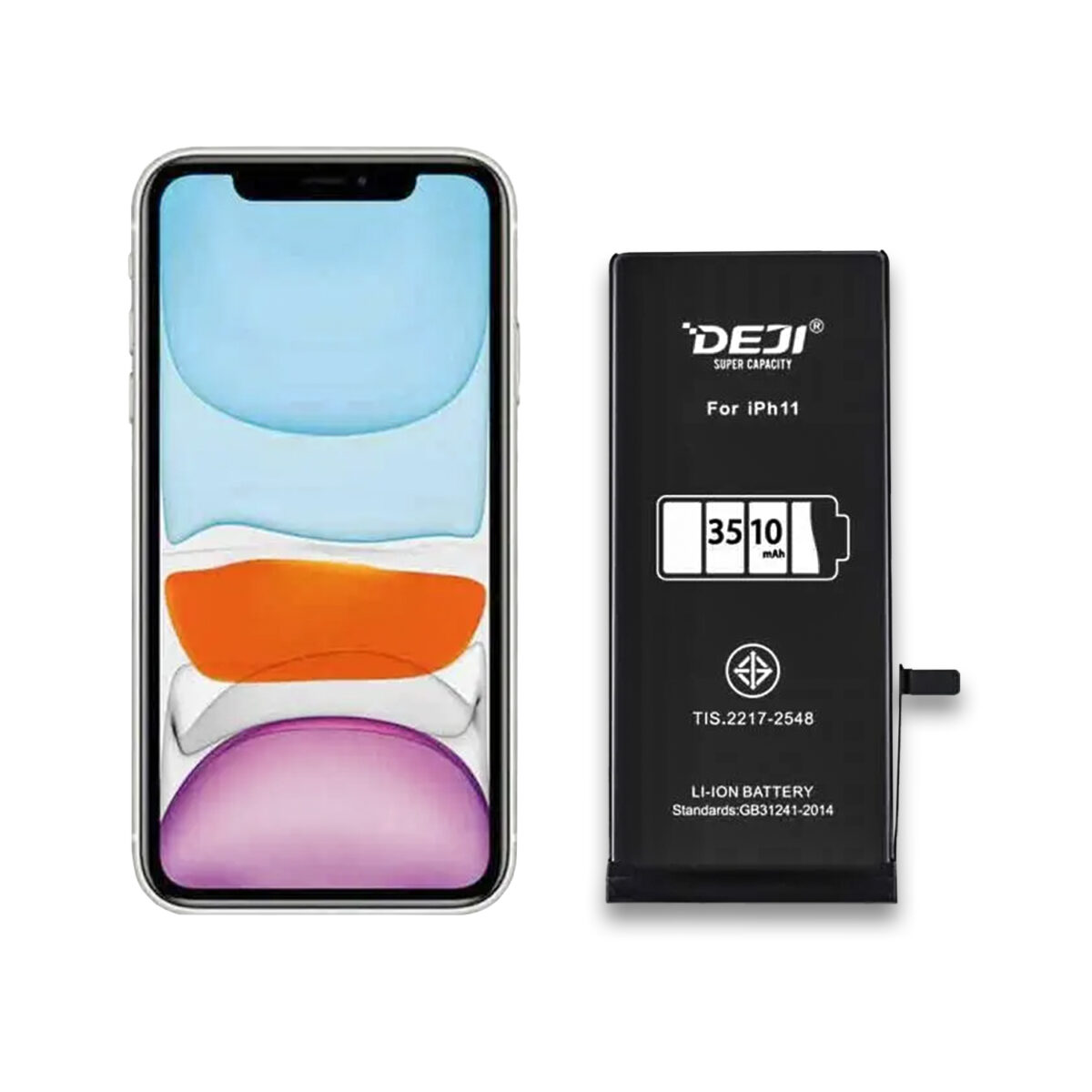 Batteria Deji per Apple iPhone 11 [ 3.83V - 3510mAh - 13.44Wh ] - immagine 3