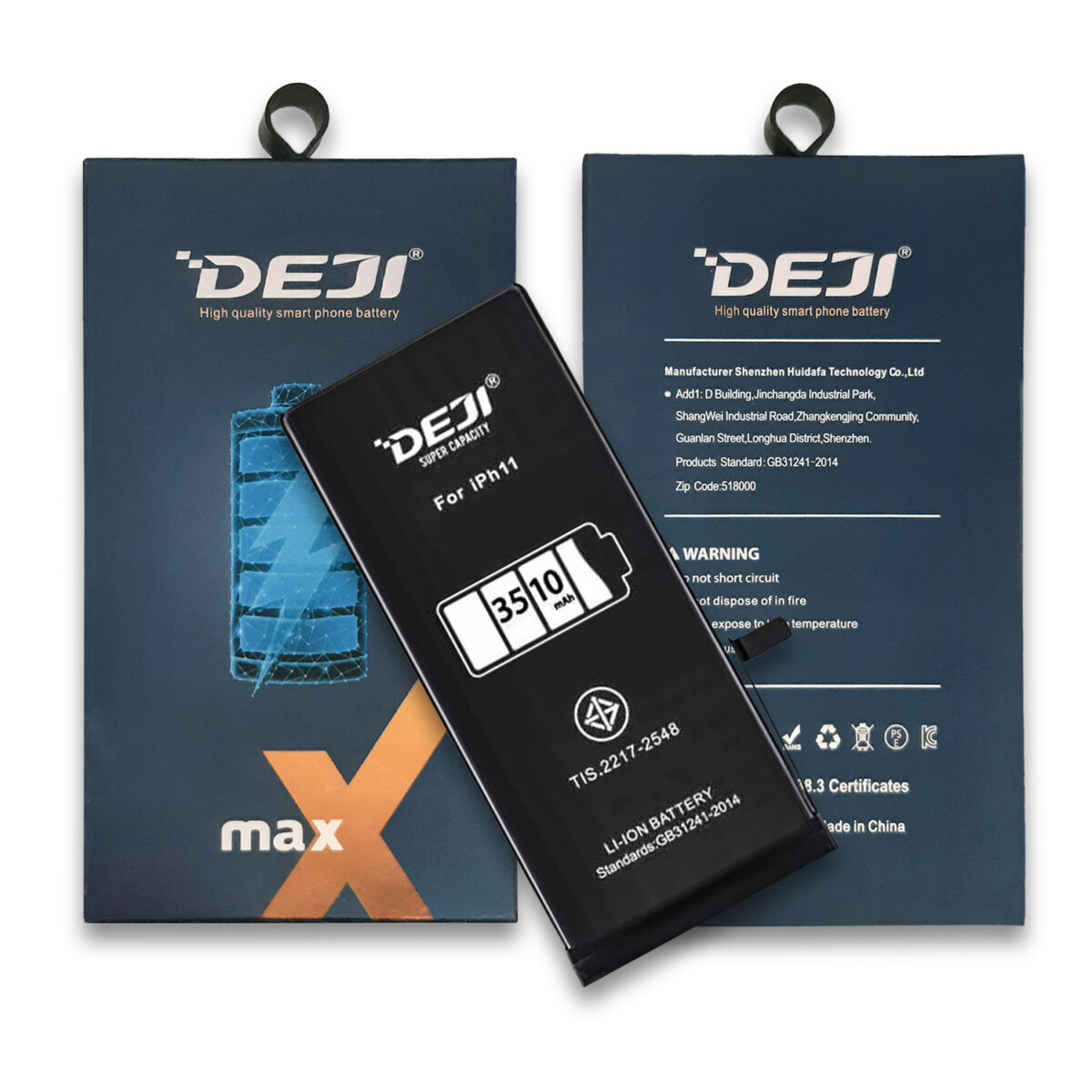 Batteria Deji per Apple iPhone 11 [ 3.83V - 3510mAh - 13.44Wh ] - immagine 6