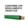 Cavo unipolare FG16 NO SMOKE antifiamma verde doppio isolamento/guaina  FG16OM16 (1 metro)