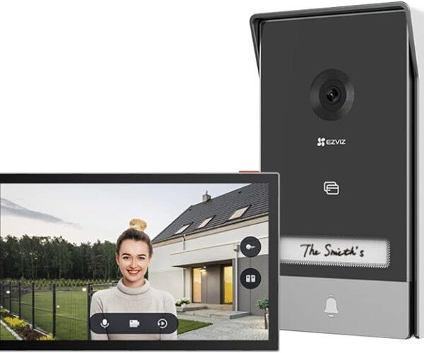kit videocitofono Smart connesso 2 fili con schermo touch 7" 2K e sblocco RFID