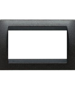 living int - placca 4P grafite nero BTICINO L4804GFN
