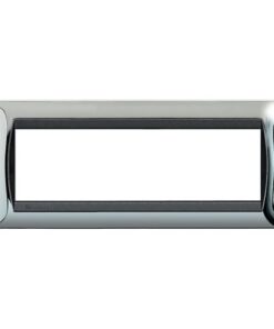 living int - placca 7 posti cromo lucido BTICINO L4807CR