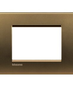 Living light placca 4P bronzo  (senza confezione)