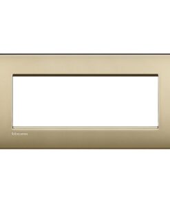 LL - placca 7P oro satinato BTICINO LNC4807OF