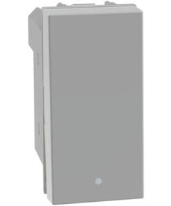 MatixGO - pulsante 1P NO NC 10A grigio