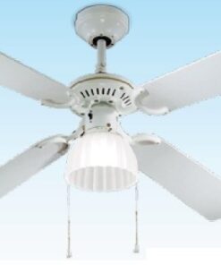 Perenz Ventilatore metallo finitura
bianco, 4 pale.