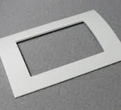 Compatibile "Bticino Living Classic" Placca plastica 3M. BIANCO su supporto 7823