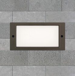 Plafoniera incasso segnapasso BOX 1206 FLC 2X7S CELL GRAFITE