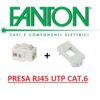 Presa verticale 8/8c. RJ45 non schermata UTP cat.6 Bticino  Living Now Gewiss Vimar Ave