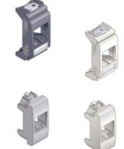 Schneider SNRLEEXSVIPL Adatt. Vimar Plana bianco RJ45