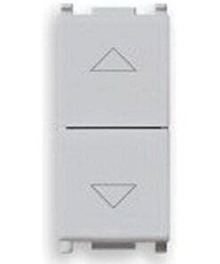 Commutatore 2P 10AX a due tasti Silver
