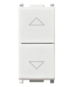 Due pulsanti interbl.1P NO+NO10A bianco