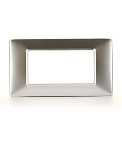 Placca 4M alluminio spazzolato