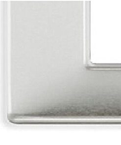 Placca 7M alluminio spazzolato