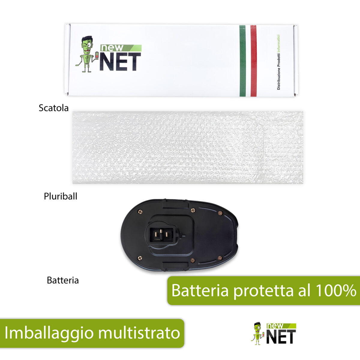 Batteria DC9099 compatibile con DEWALT DC020 - 18V, 3000mAh - immagine 6