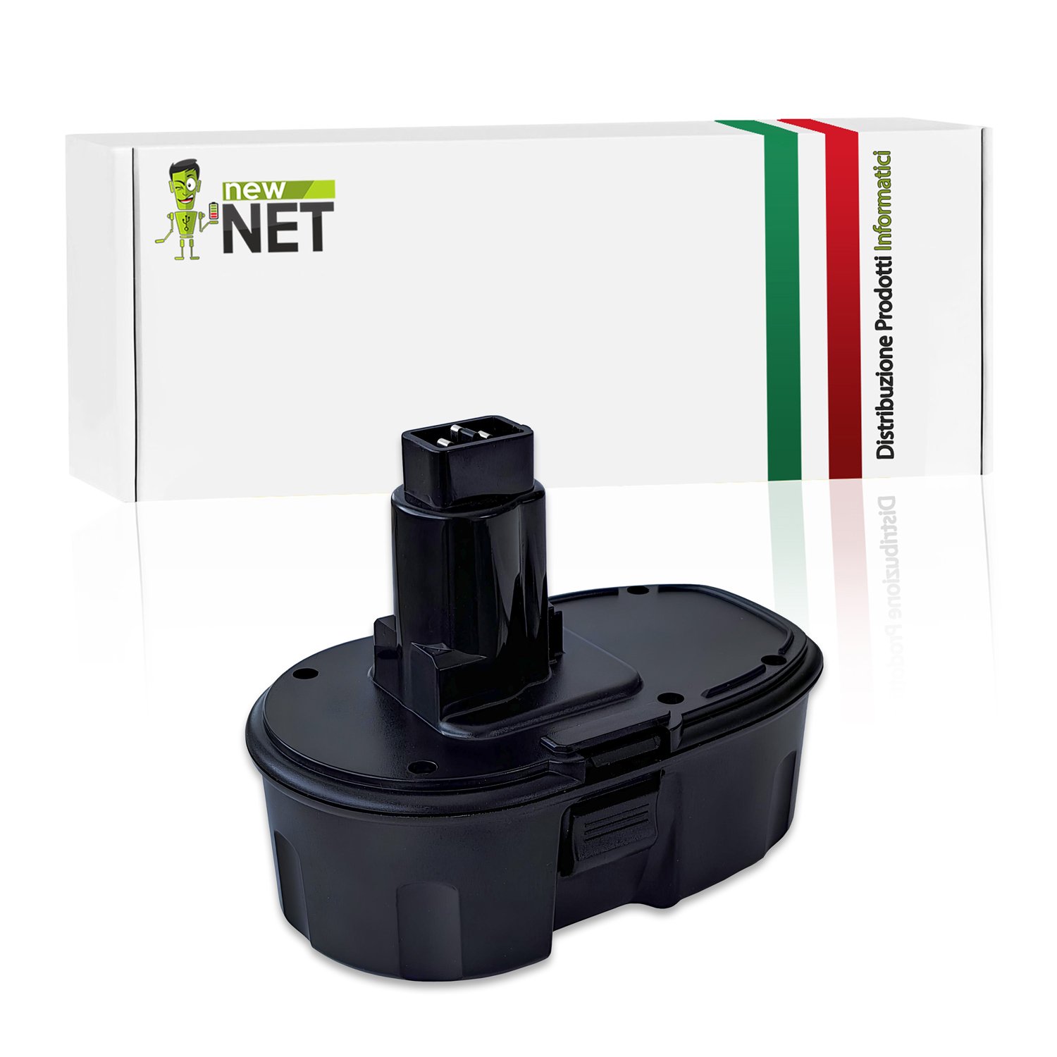 Batteria DC9099 compatibile con DEWALT DC020 - 18V, 3000mAh