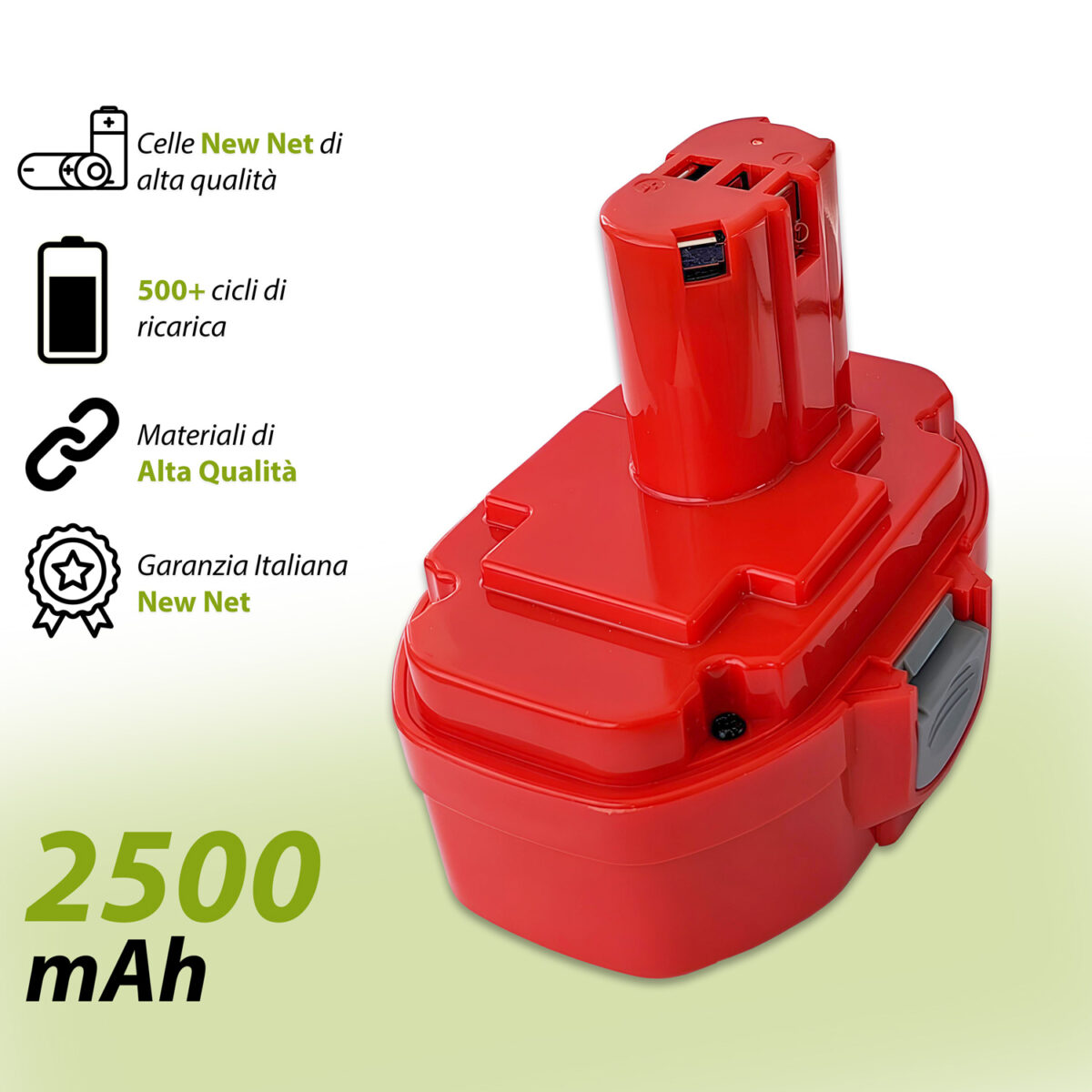 Batteria 192828-1 compatibile con Makita - 18V, 2.5Ah - immagine 3