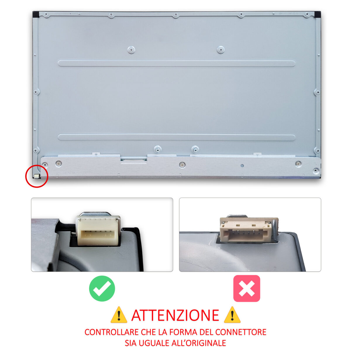 Display LM238WF2-SSF1 LCD IPS 23.8 pollici 30 pin LVDS, 1920x1080 FHD - immagine 2