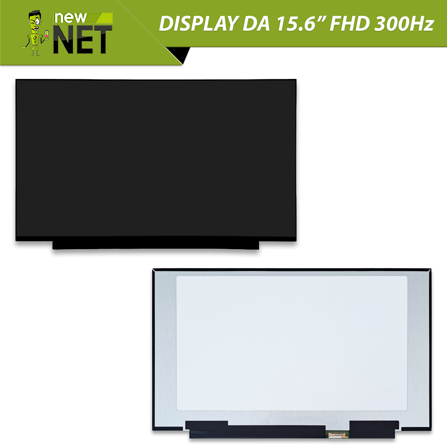 Display LQ156M1JW25 LCD IPS 15.6 pollici 40 pin eDP, 1920x1080 FHD 300Hz - immagine 4
