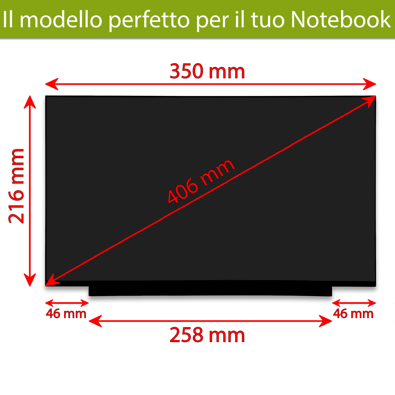 Display LQ156M1JW25 LCD IPS 15.6 pollici 40 pin eDP, 1920x1080 FHD 300Hz - immagine 2