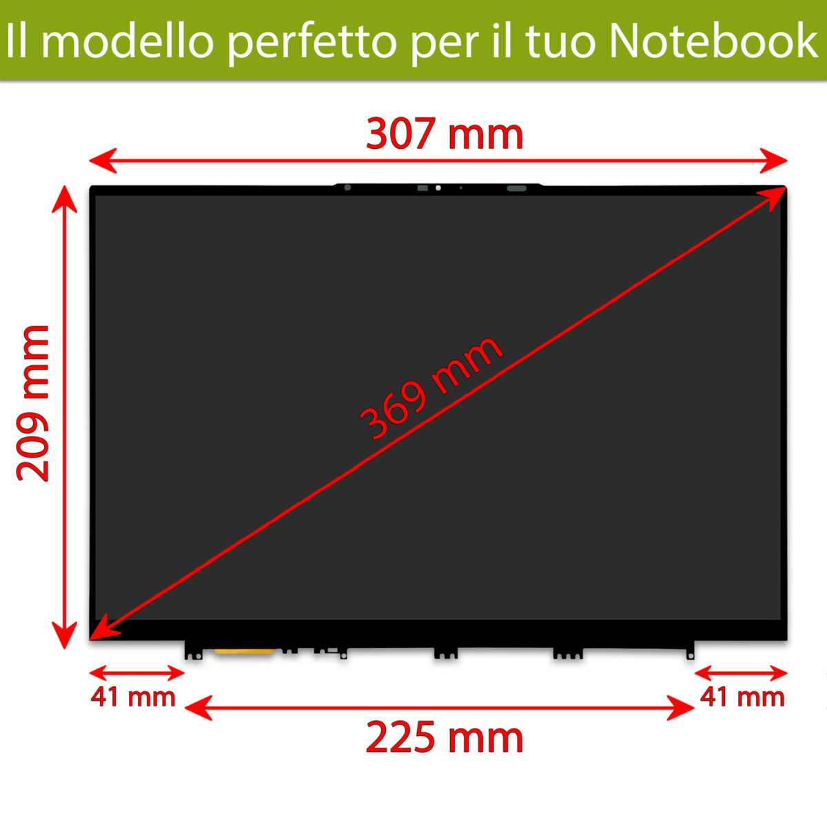 Display touchscreen per Lenovo Yoga Slim 7 Pro 14IAP7, LCD IPS 14.0 pollici 40 Pin eDP, 2880x1800 WQXGA+ 90Hz - immagine 2