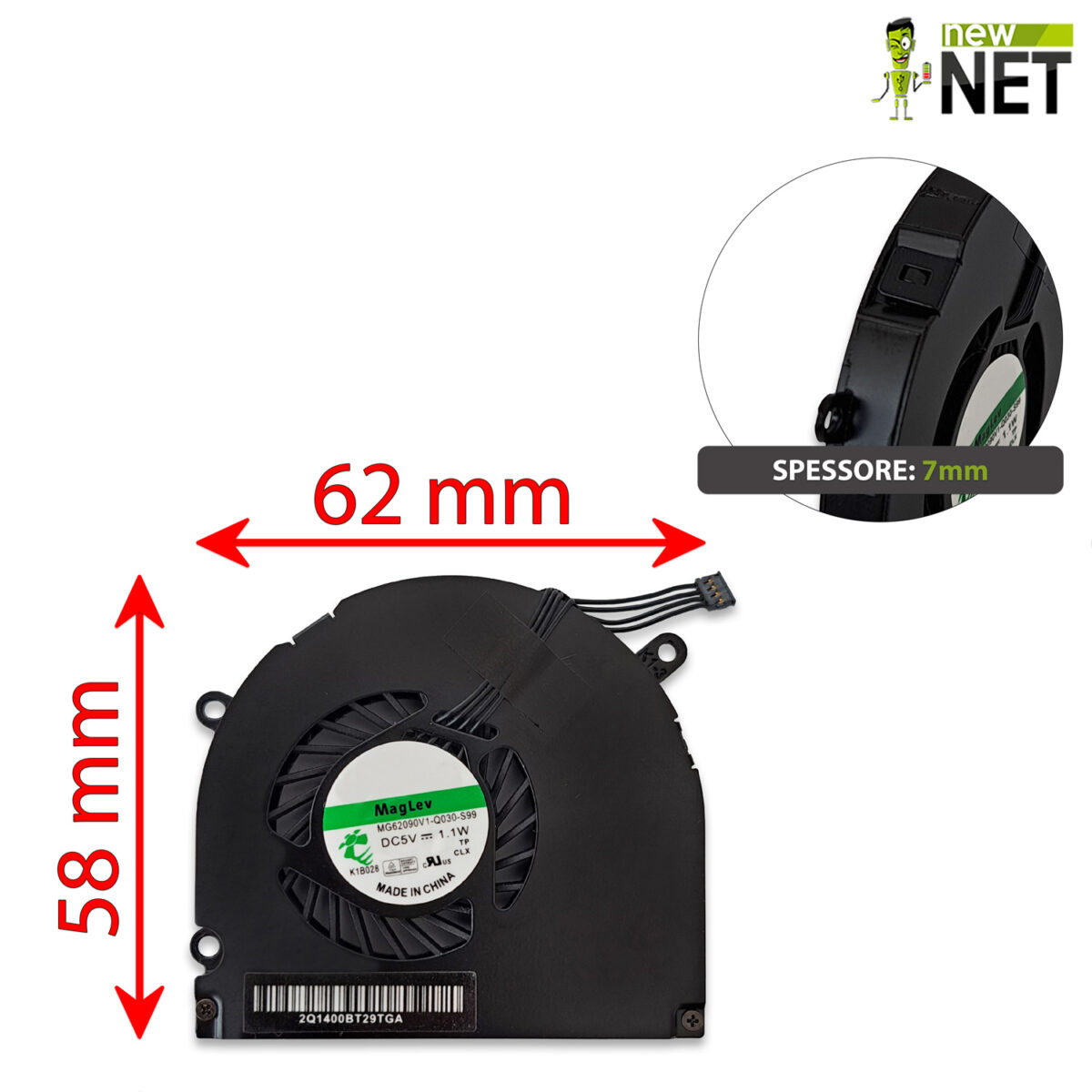 Ventole raffreddamento destra per Apple MacBook Pro 15 A1286 - immagine 2