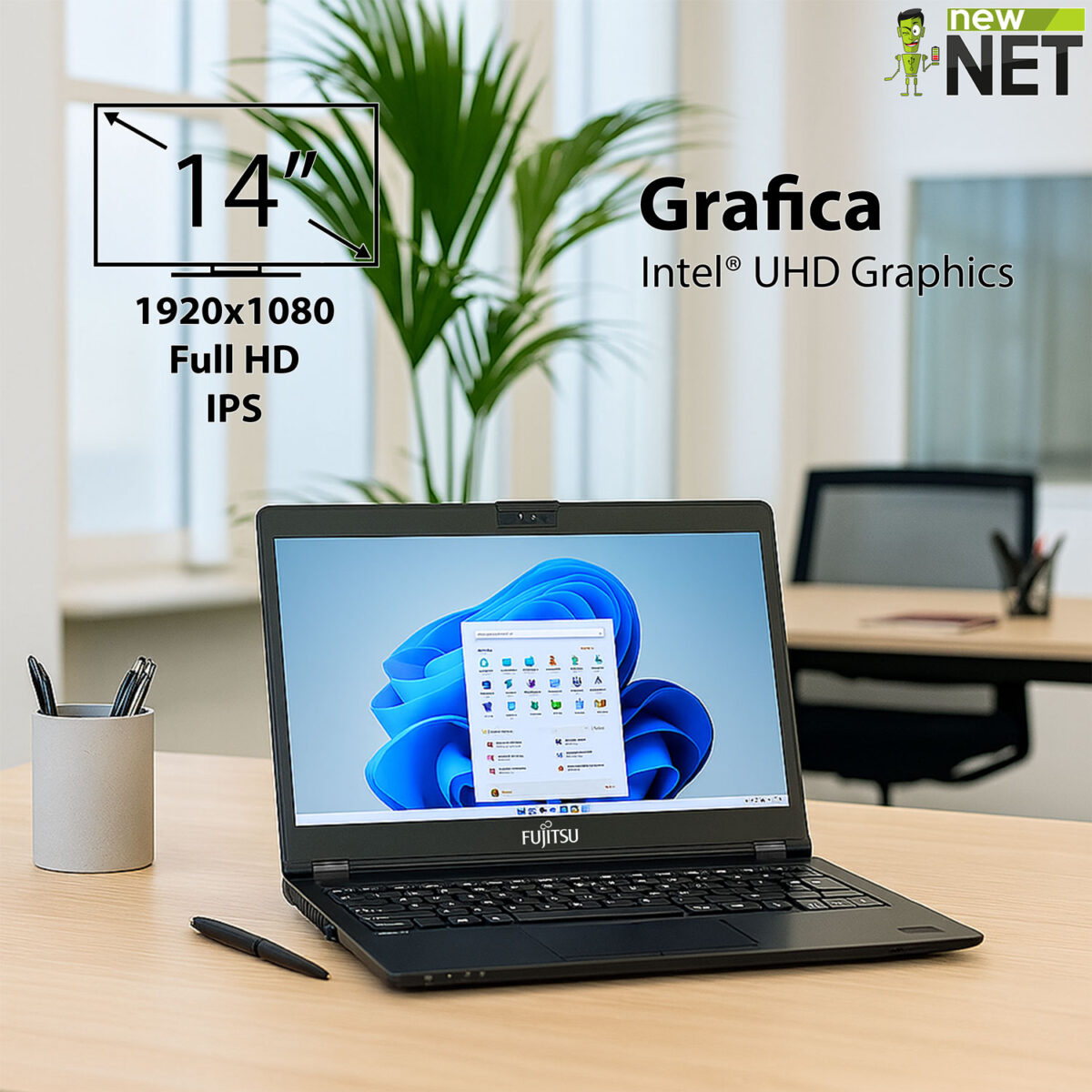 FUJITSU LIFEBOOK U7410 - Notebook ricondizionato grado A - immagine 3